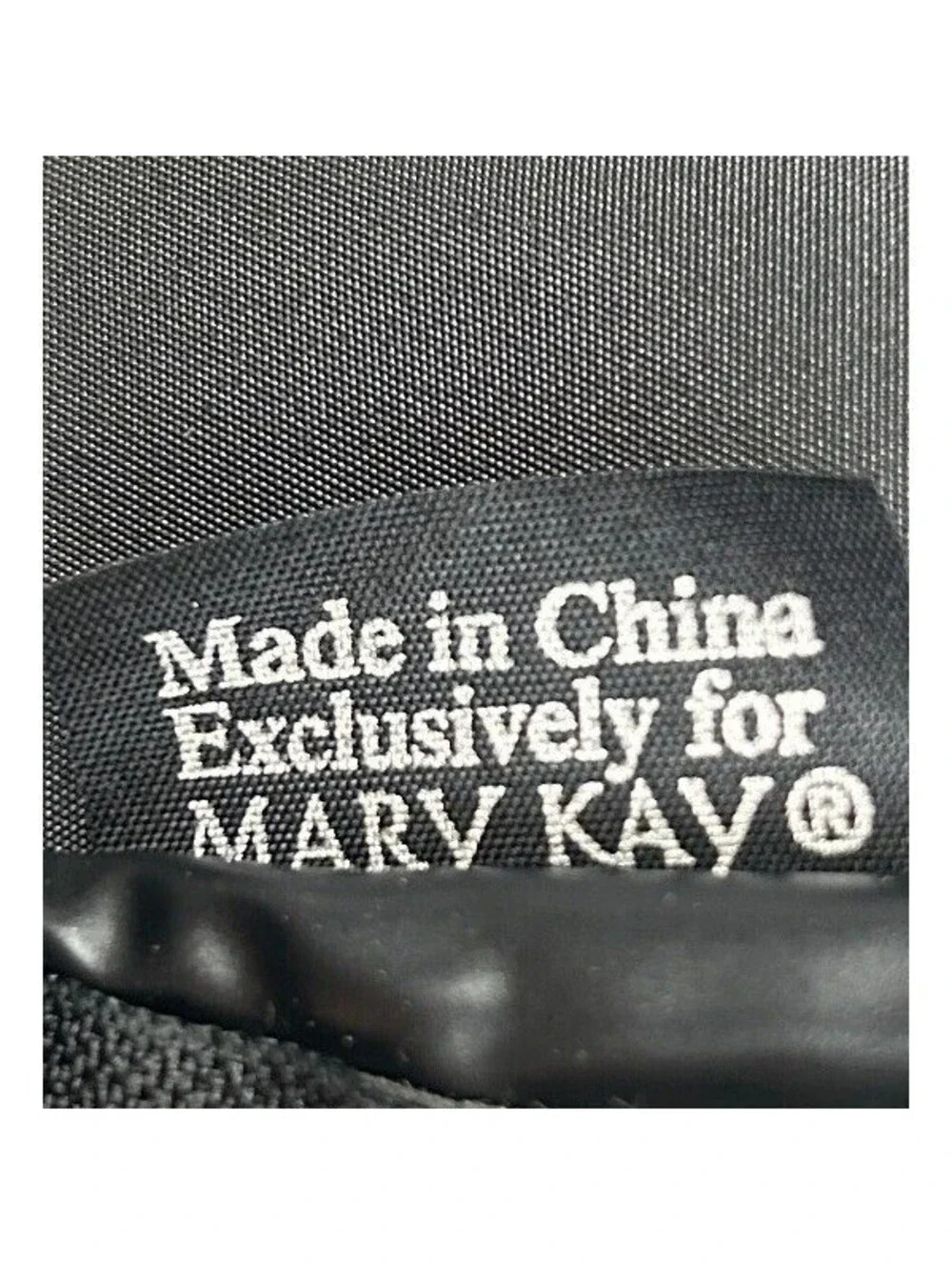 Mary Kay Black Cosmetic Travel Bag Organizer with Strap and Inserts